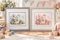 Personalised 1st Birthday Teddy Bear Framed Print – Boy or Girl