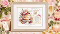 A Recipe for a Wonderful Birthday – Personalised Age Framed Print