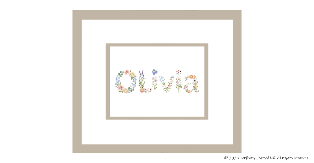 Frame my Name The Botanical Collection