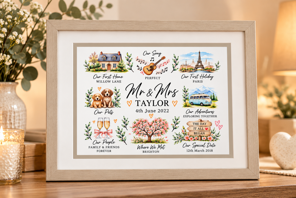 Our Story Personalised Frame – Your Memories, Moments & Milestones