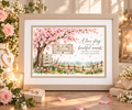 A love story built on beautiful moments – Personalised Wedding Framed Print