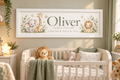 Personalised Baby Birth Details Nursery Print